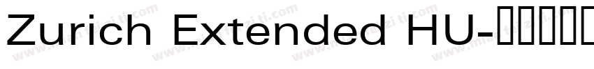 Zurich Extended HU字体转换